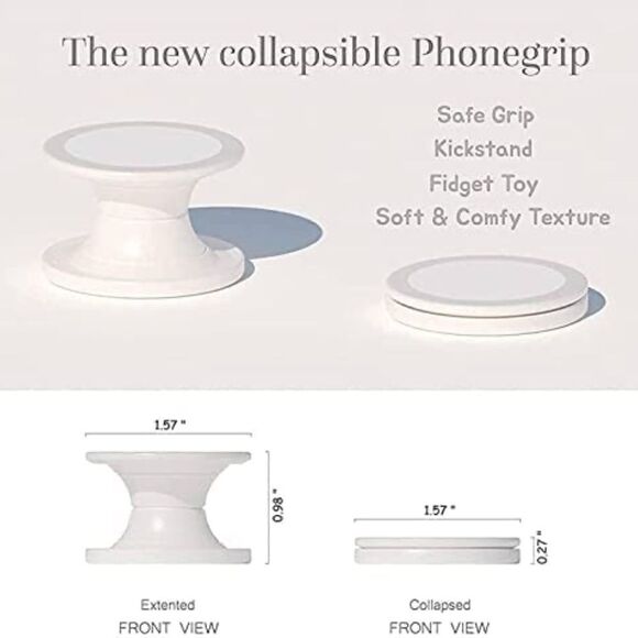 6 Premium Expanding Phone Sockets,Mount Phone Rings With Extra 4 Glue Adhesives - Picture 2 of 3